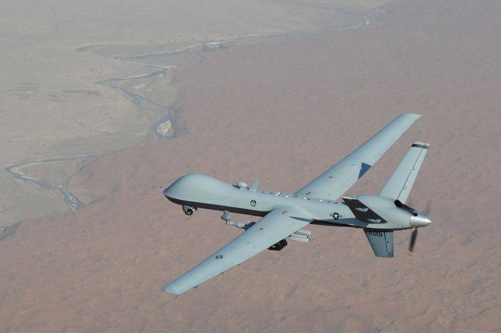 US Air Force Strike UAV Invades The Combat Zone Of The Aerospace Forces