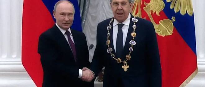 Сергей Лавров награжден высшей государственной наградой РФ