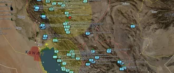 В ожидании F-22А Raptor: опубликована карта позиций ПВО Ирана