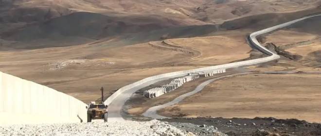 Iran has begun construction of a concrete wall on the border with Afghanistan