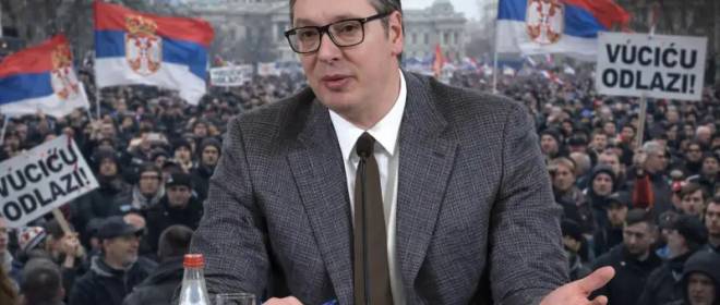 Лидер Сербии Александр Вучич рискует с позором потерять власть в течение года