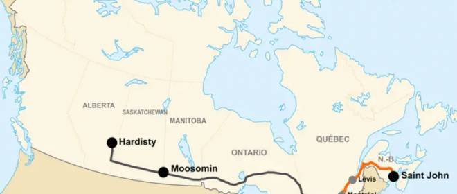 Разворот нефтяного потока: в Канаде задумались о реанимации проекта «трубы к Атлантике»