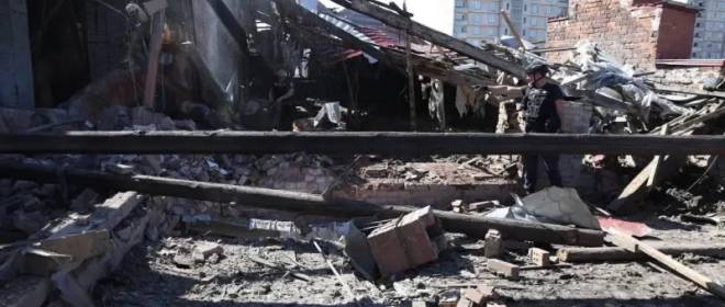 В Харькове сняли на видео точный прилет «Герани» по объекту ВСУ