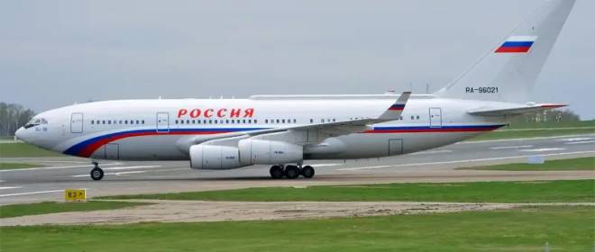 Российский правительственный Ил-96-300 вылетел на Аляску