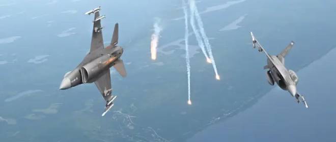 Российская ракета развернула взлетевший с авиабазы в Румынии F-16 в небе над Украиной