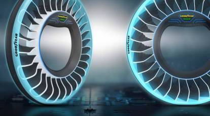 Los primeros neumáticos voladores del mundo se exhiben en Ginebra