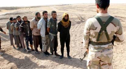 Militantes sírios prontos para se renderem após a retirada do exército americano