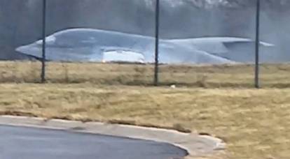 Sono state pubblicate le prime foto dello schianto di un bombardiere stealth americano alla Whiteman Air Force Base