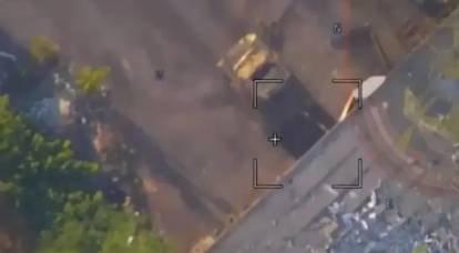 Российские операторы «Ланцетов» ювелирно поразили танк противника в ангаре