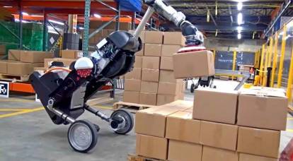米国からの新しいロボットローダーはダチョウのように見える
