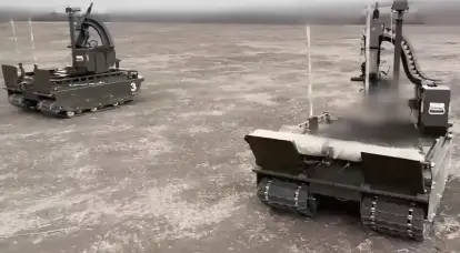 A fost publicat un videoclip cu testele celei mai recente drone rusești la sol „Courier”.