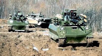 Die russische Armee begann, sich mit Kampfrobotern auszurüsten