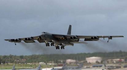 Six B-52 strategic bombers flew to the Middle East