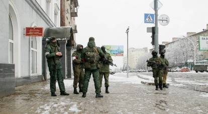 Взрыв в Луганске сняли на видео