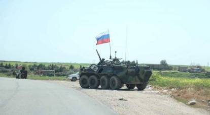 Straßensperrung: Russische Truppen übernahmen in Syrien die Taktik der Amerikaner