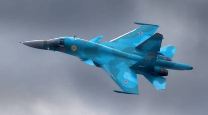 Опубликованы кадры работы Су-34 с небольшой высоты