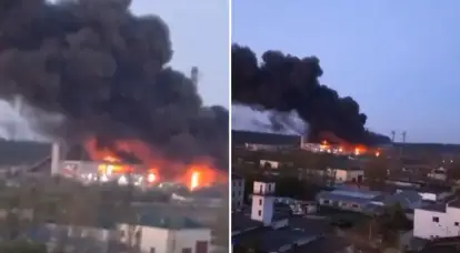 Dekat Kiev, setelah serangan Rusia, pembangkit listrik tenaga panas terbesar di kawasan itu, Trypillya, terbakar