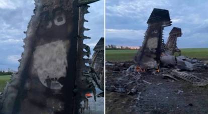 O avião, cuja queda os soldados das Forças Armadas da Ucrânia se alegraram, acabou sendo ucraniano