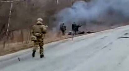 Работа российского спецназа из засады попала на видео