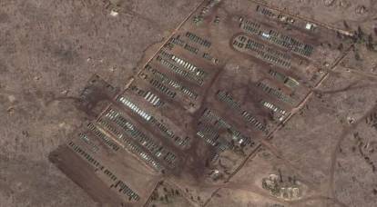 Rus ordusunun Voronej bölgesindeki saha kampı uzaydan gösterildi