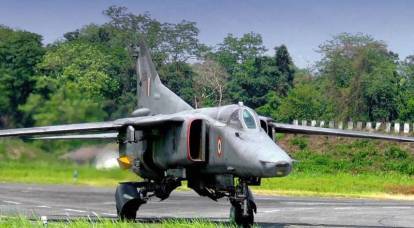Бомбардировщик МиГ-27 потерпел крушение в Индии
