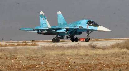 Forças Aeroespaciais Russas implantaram bombardeiros Su-34 na zona de interesses americanos na Síria