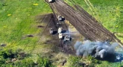 В Сети появилось видео уничтожения бронегруппы ВСУ под Новодаровкой