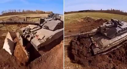 Ukrainas väpnade styrkor tränar för att bryta igenom försvarslinjerna med Challenger 2-stridsvagnar