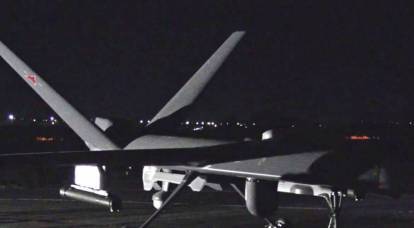 The Ministry of Defense of the Russian Federation showed footage of the night use of the strike UAV "Inohodets"