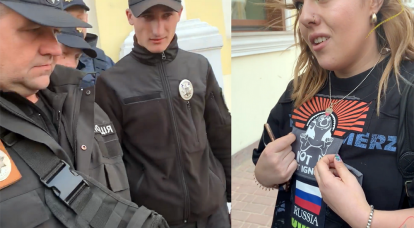 In Odessa geriet das Mädchen wegen der russischen Flagge auf ihrer Kleidung in die Polizei