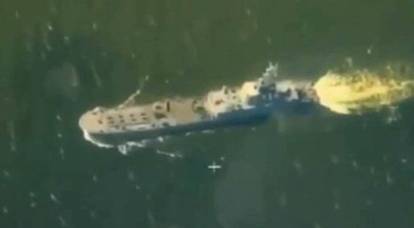 Houve um vídeo da destruição de navios ucranianos perto de Nikolaev