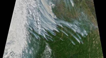 El humo de los incendios forestales en Siberia cubre el Polo Norte
