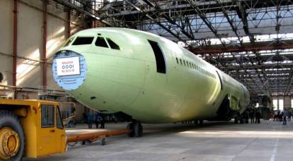 The fuselage of the first modified IL-96 is ready