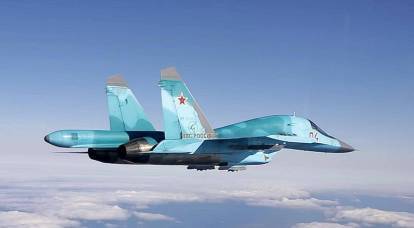 Die russische Drohne filmte die Arbeit der Su-34 auf den Positionen der Streitkräfte der Ukraine mit Hilfe von OFAB-Bomben