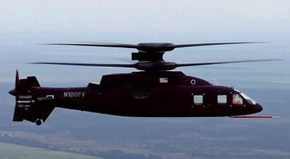 Helicóptero americano de alta velocidade SB-1 acelerado para 380 km / h