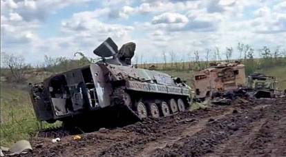 A column of military equipment from NATO countries was destroyed in the Kharkiv region