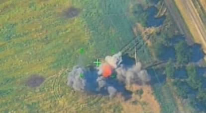 Destruction of two M777 howitzers with Krasnopol high-precision projectiles is shown