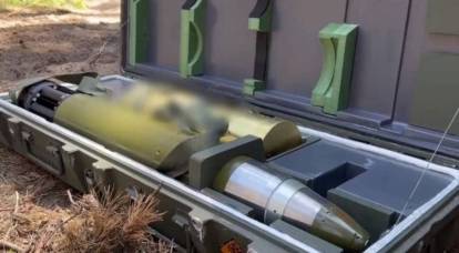 国防部的镜头显示现代化高精度射弹“Krasnopol-M2”亮起