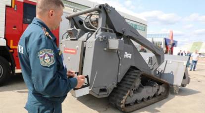 Güney Urallarda bir yükleyici ve bir buldozer, kara konuşlu kazıcı dronlara dönüştürüldü