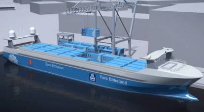 Das erste unbemannte Frachtcontainerschiff wird gestartet