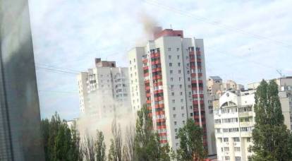 A Belgorod, un razzo ha colpito un grattacielo residenziale, parte dell'edificio è crollato