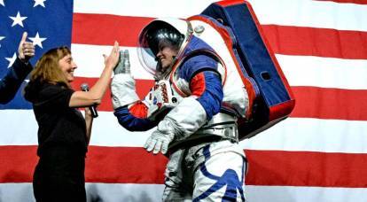 A NASA apresentou um traje espacial para o vôo dos americanos à lua
