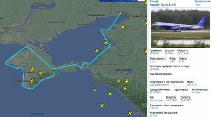 На странную миссию российского Ту-214ОН у Крыма обратили внимание в Сети