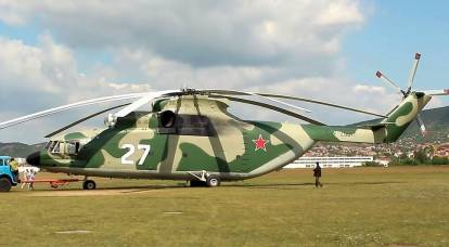 Mi-26 raskas helikopteri varustetaan tehokkaalla PD-8V moottorilla