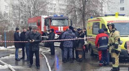 Explotó gas en un edificio residencial en Kazán