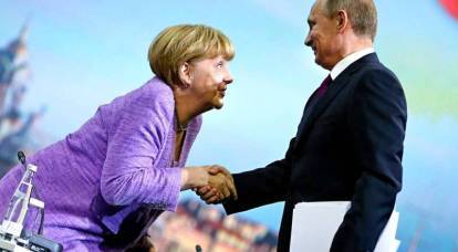 메르켈은 러시아와 동맹을 맺었습니다.