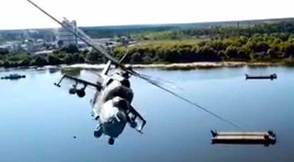 Mi-24'ün neredeyse bir quadrocopter ile nasıl çarpıştığına dair bir video yayınladı