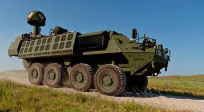 Os americanos enviaram vários veículos blindados Stryker com lasers de 50 quilowatts para o Oriente Médio