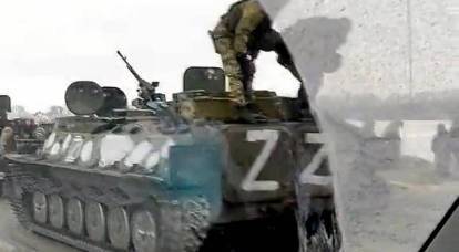 В России обсуждают появление множества военной техники с опознавательным знаком Z в квадрате