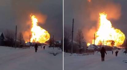 В России горит очередной магистральный газопровод